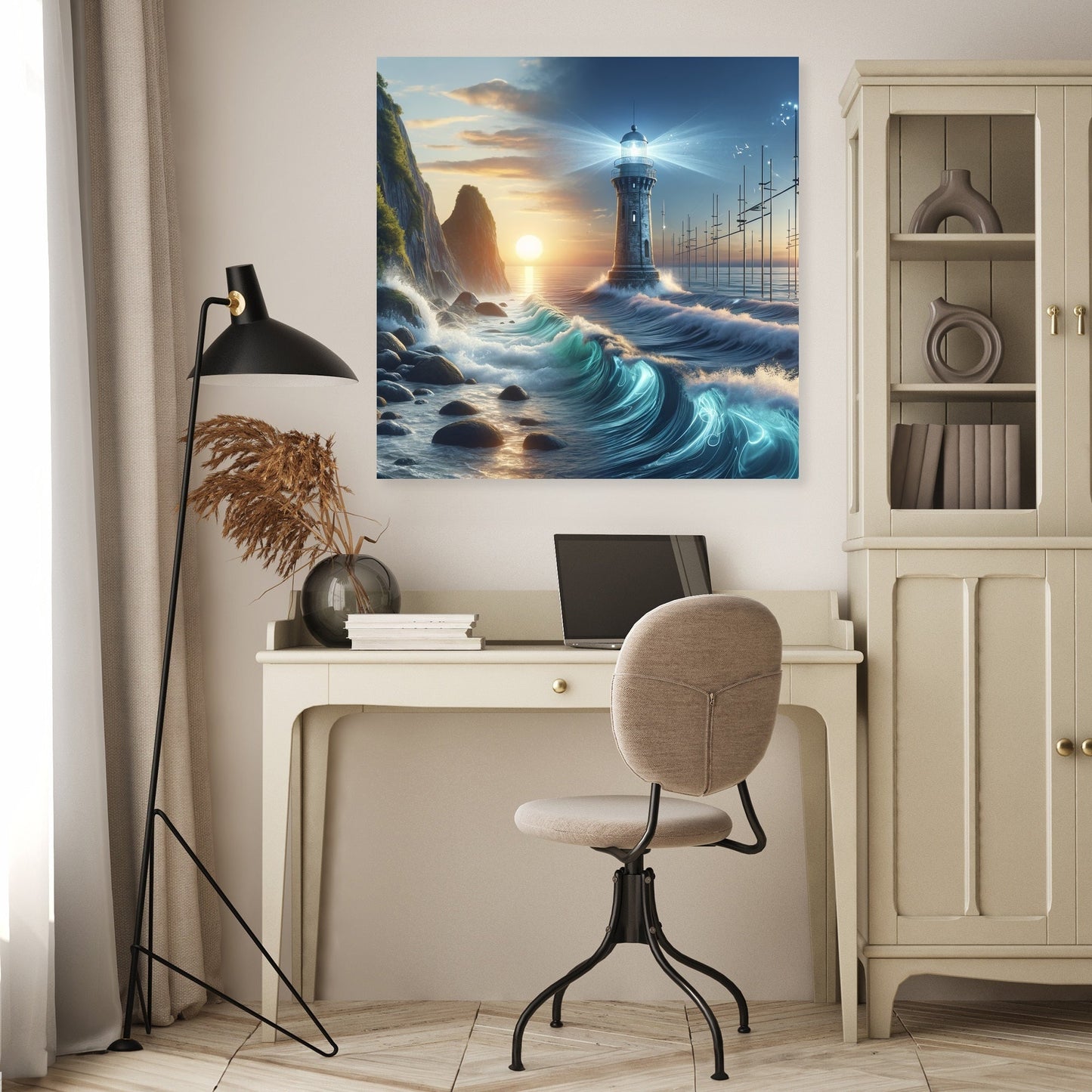 Serenity Shores Beacon Canvas