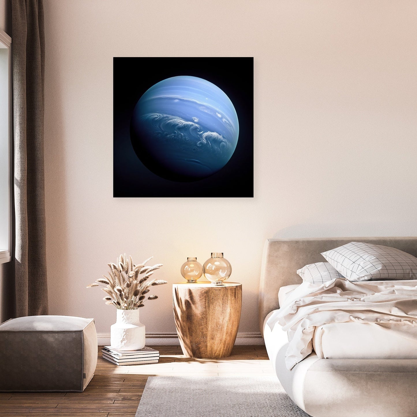 Neptune's Cosmic Enigma Canvas