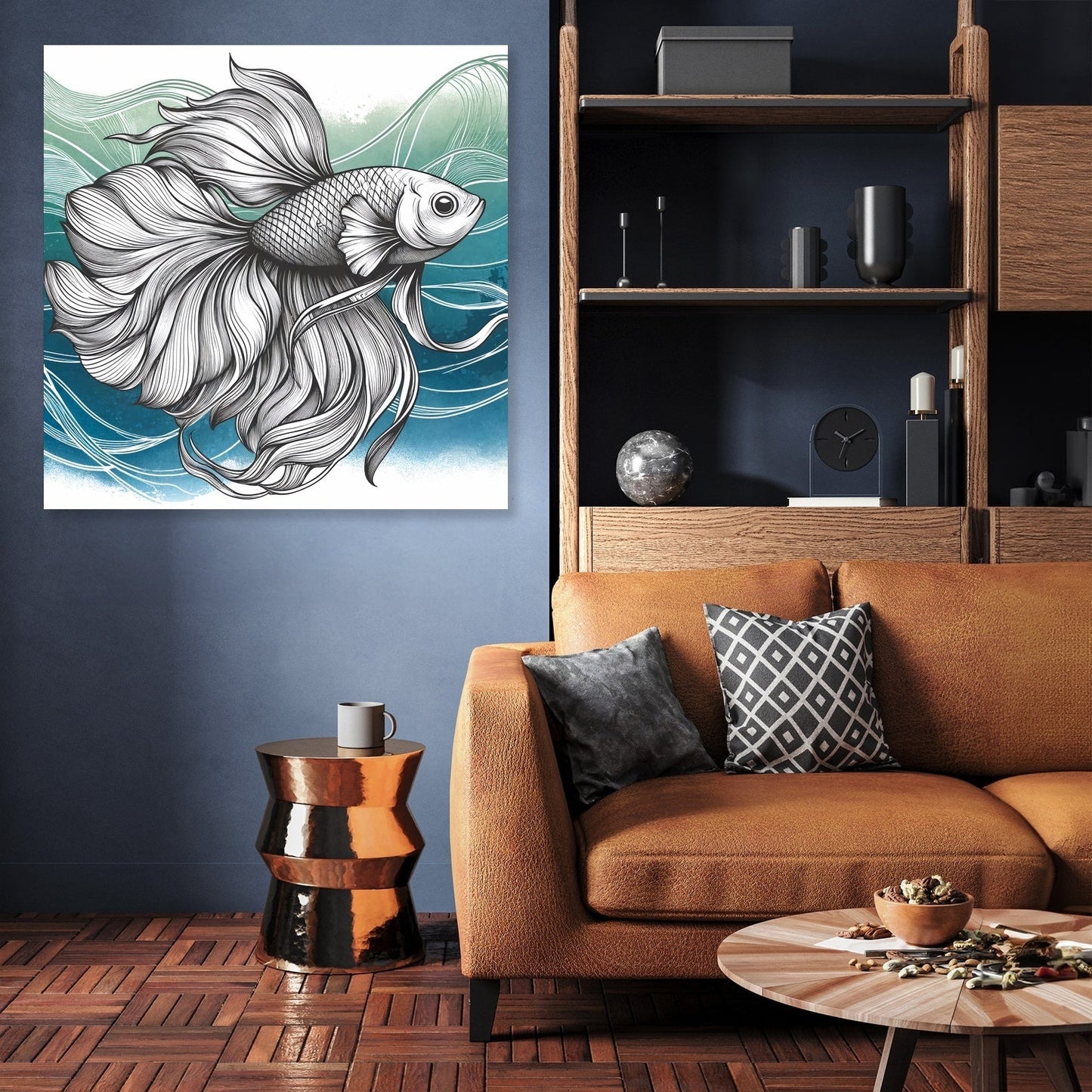 Graceful Swimmer Canvas