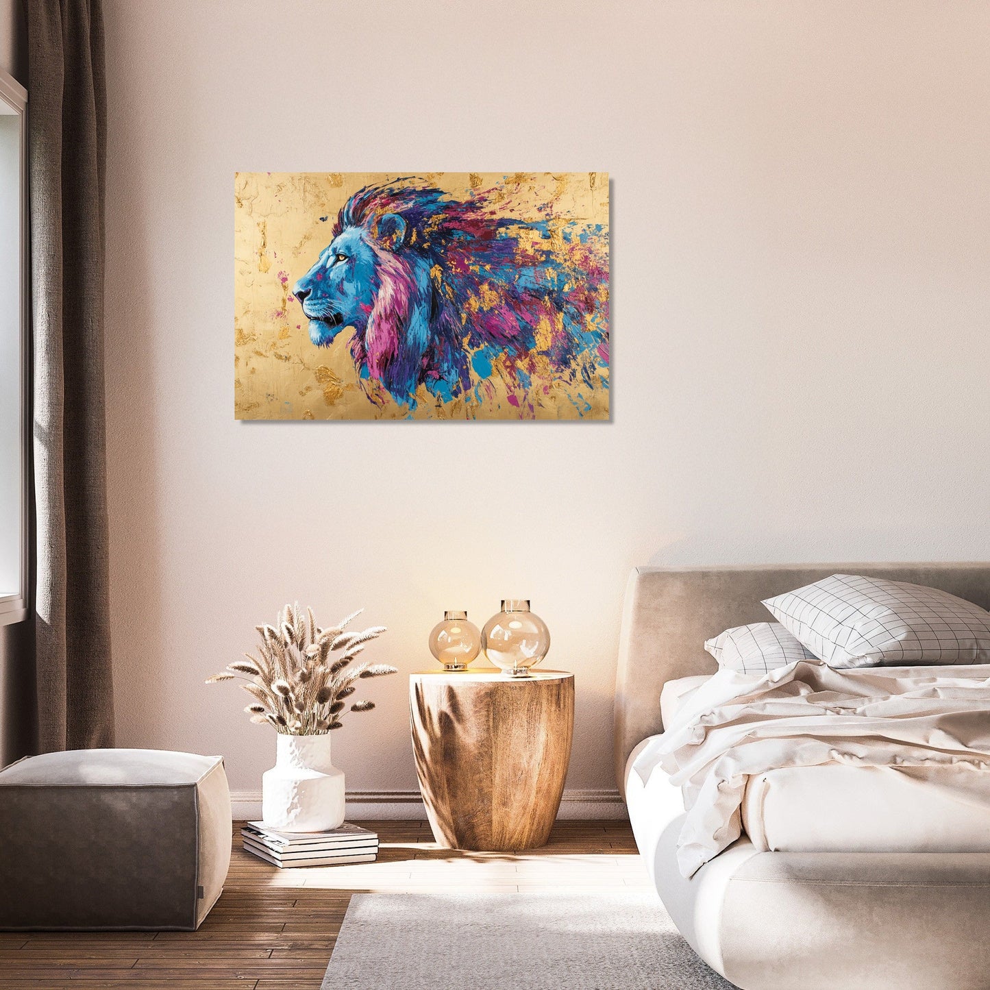Lion's Sunset Canvas