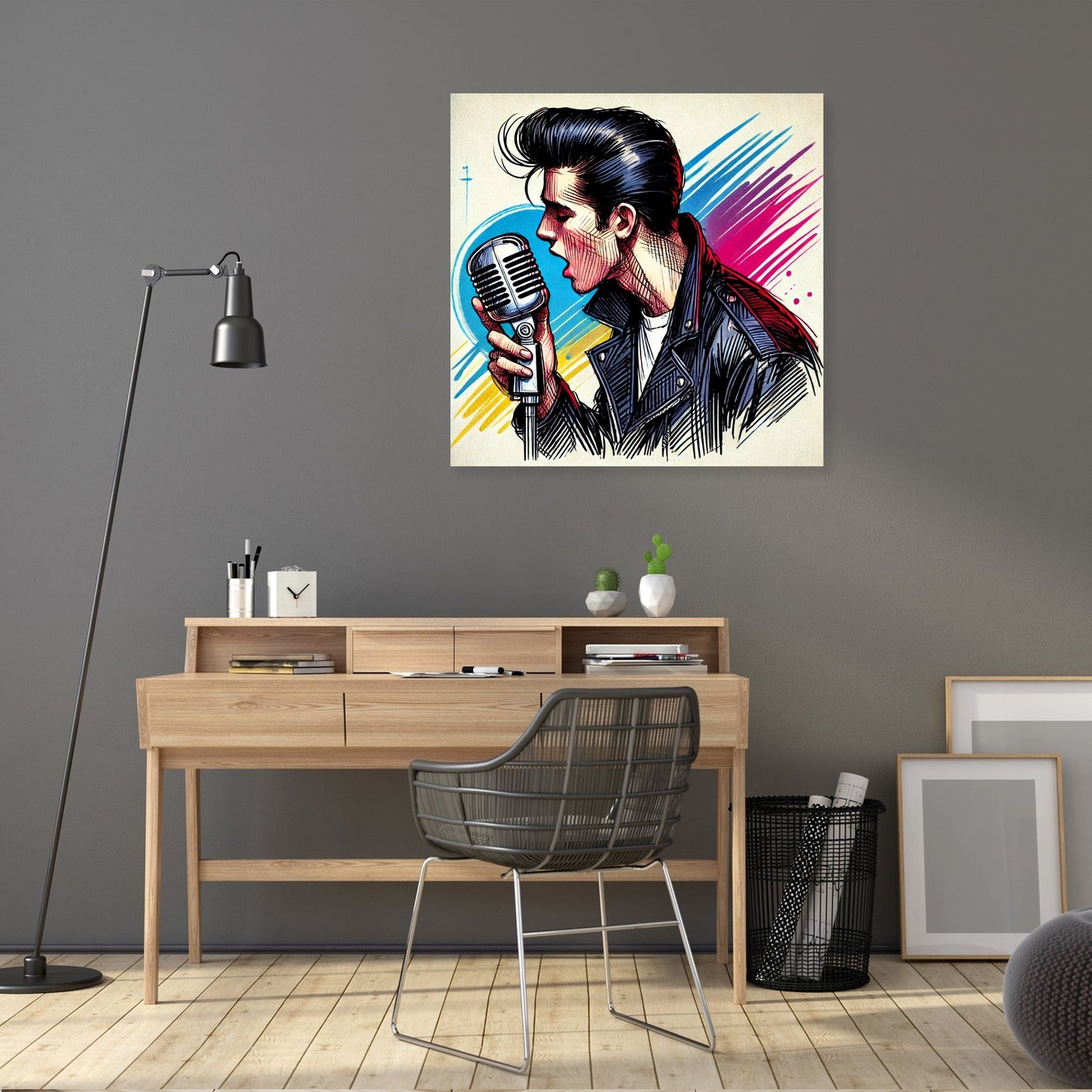 Rock'n'Roll Legend Sketch Canvas