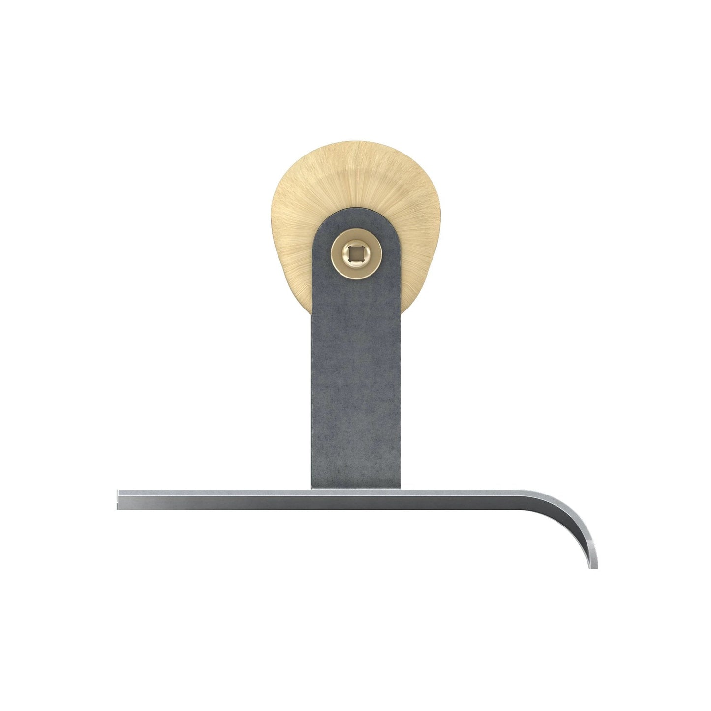 Bon Tool Curved End Concrete Edger - Wood Wave Handle