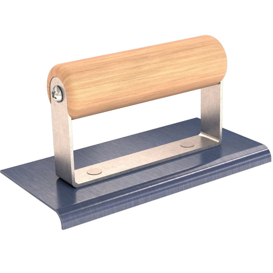 Bon Tool Blue Steel Sidewalk Edger - Wood Handle