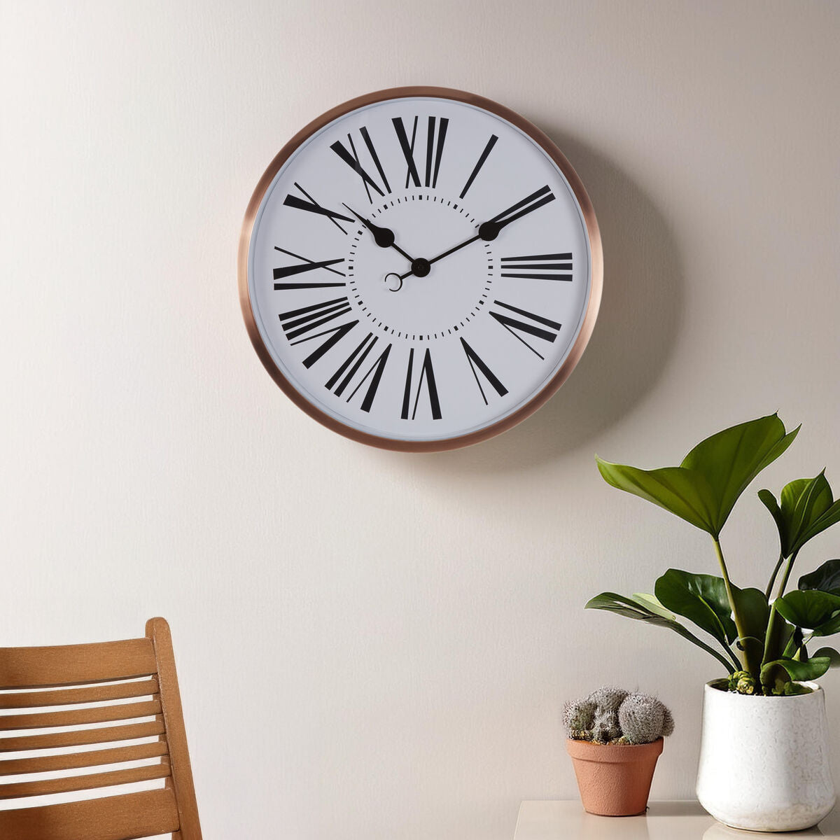 Baillie 50cm Dia Rose Gold Wall Clock