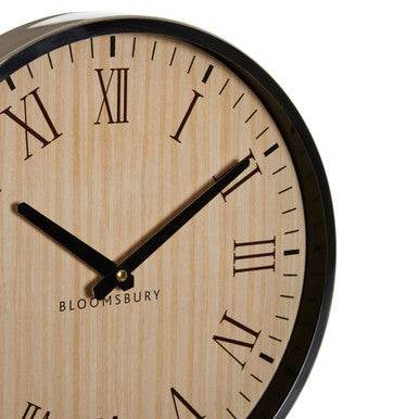 Vitus Natural And Silver Wall Clock