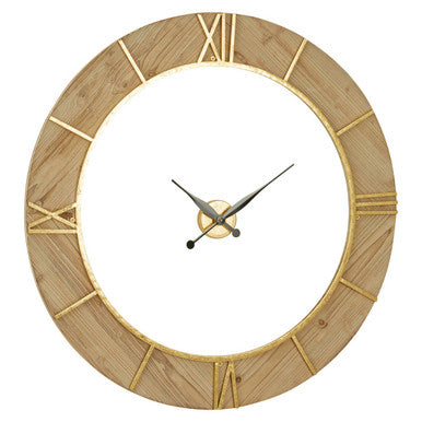 Yaxi Wall Clock With White Face
