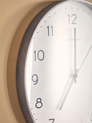 Elko Oval Wall Clock With Silver Finish