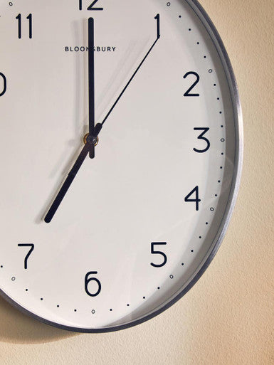 Elko Oval Wall Clock With Silver Finish