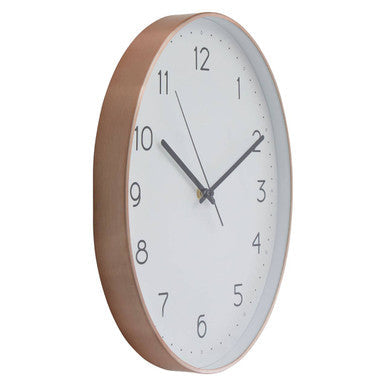 Oval Wall Clock with Copper Finish | Elko