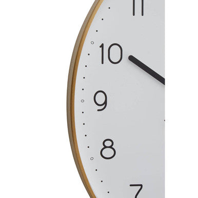 Oval Wall Clock with Gold Finish | Elko