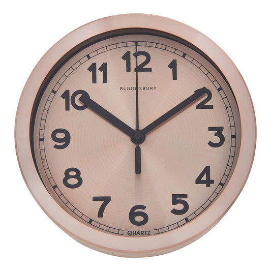 Elko Wall Clock With Copper And Black Finish