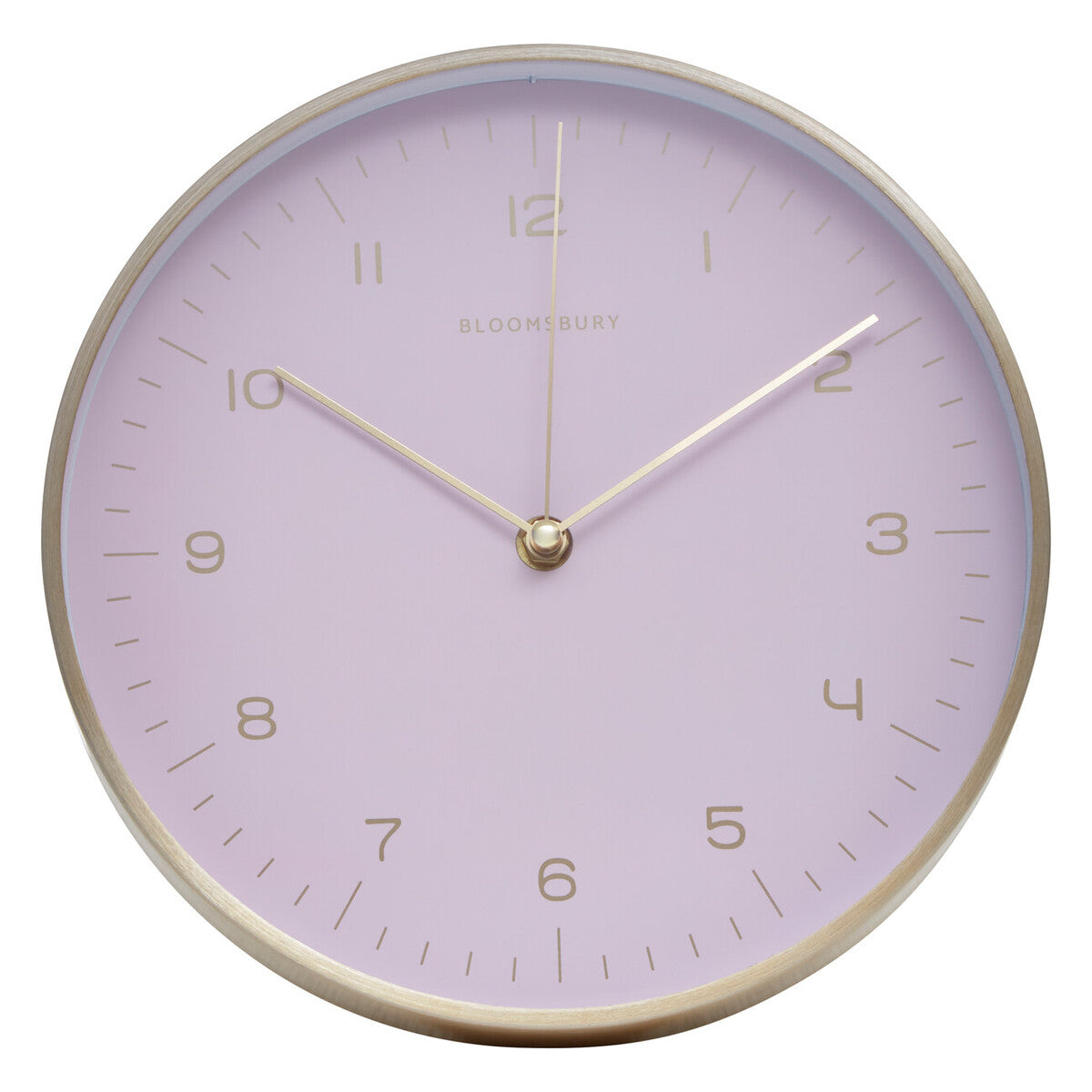 Elko 25cm Dia Gold and Pink Finish Wall Clock