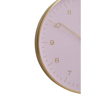 Elko Gold And Pink Finish Wall Clock