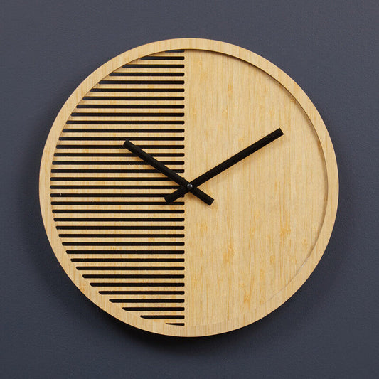 Vitus 40cm Dia Small Wooden Effect Wall Clock