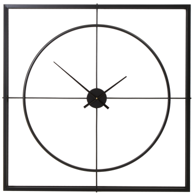 Trinity Black Finish Wall Clock