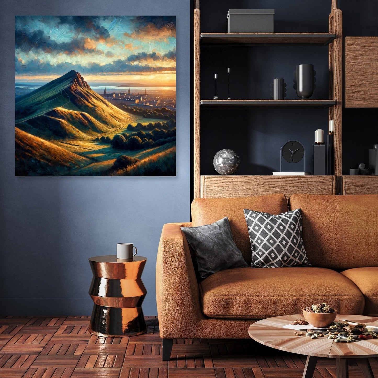 Edinburgh's Arthur's Seat Dusk Canvas
