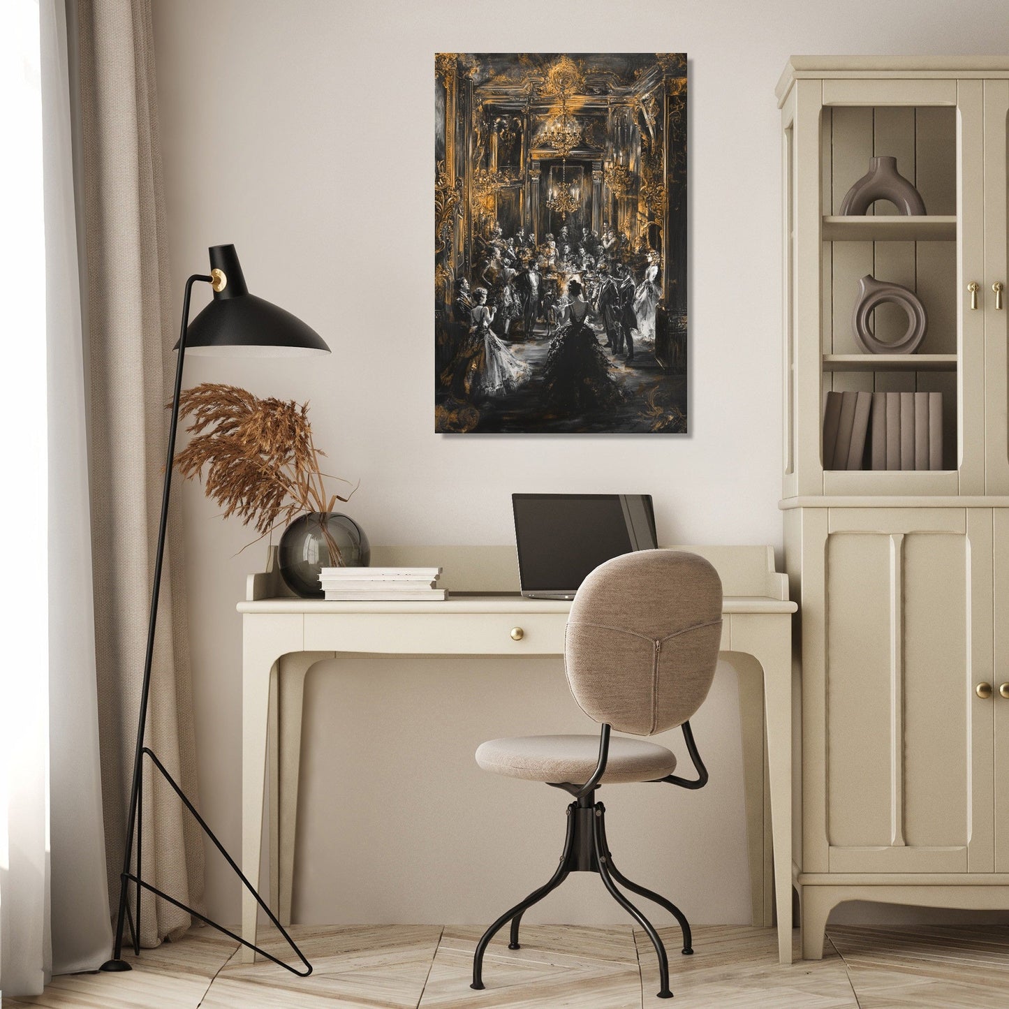 Golden Majesty Ballroom Canvas