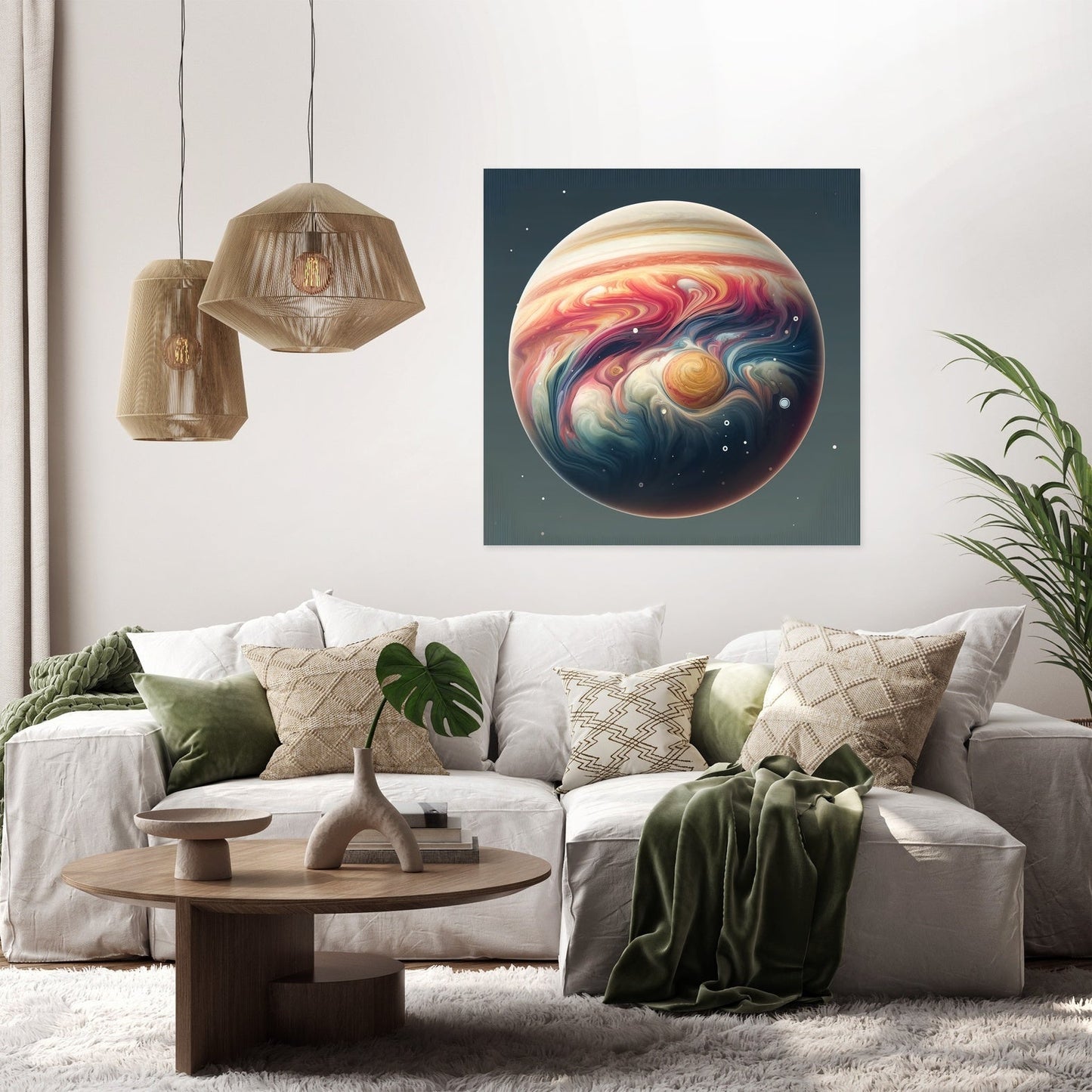 Eccentric Jupiter Canvas