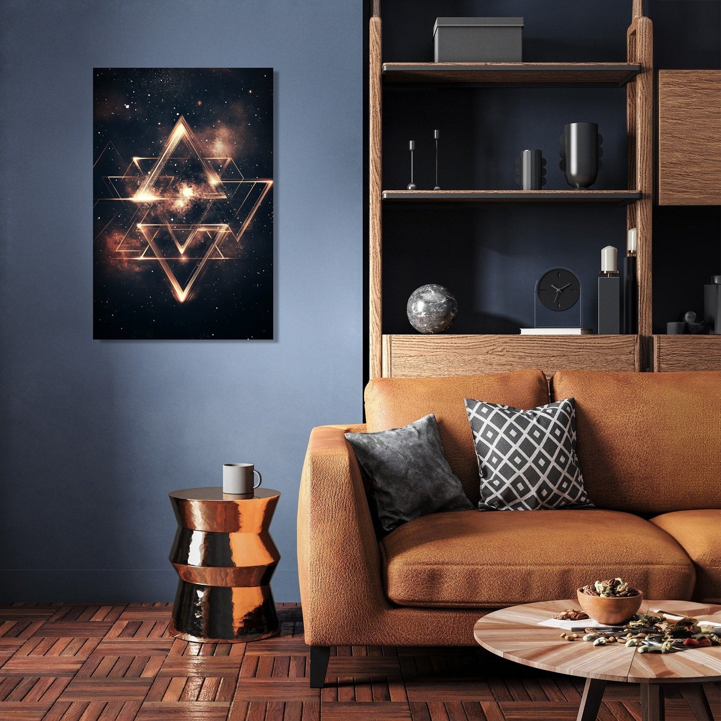 Cosmic Triangles Canvas