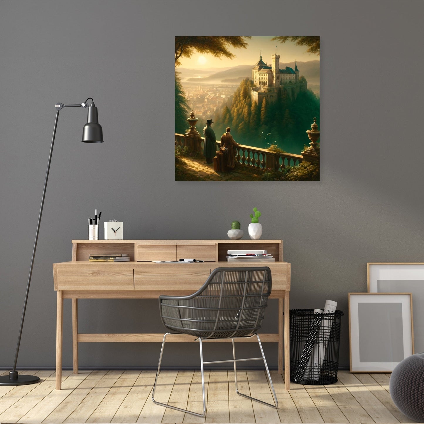 Morning Majesty at Ljubljana Castle Canvas