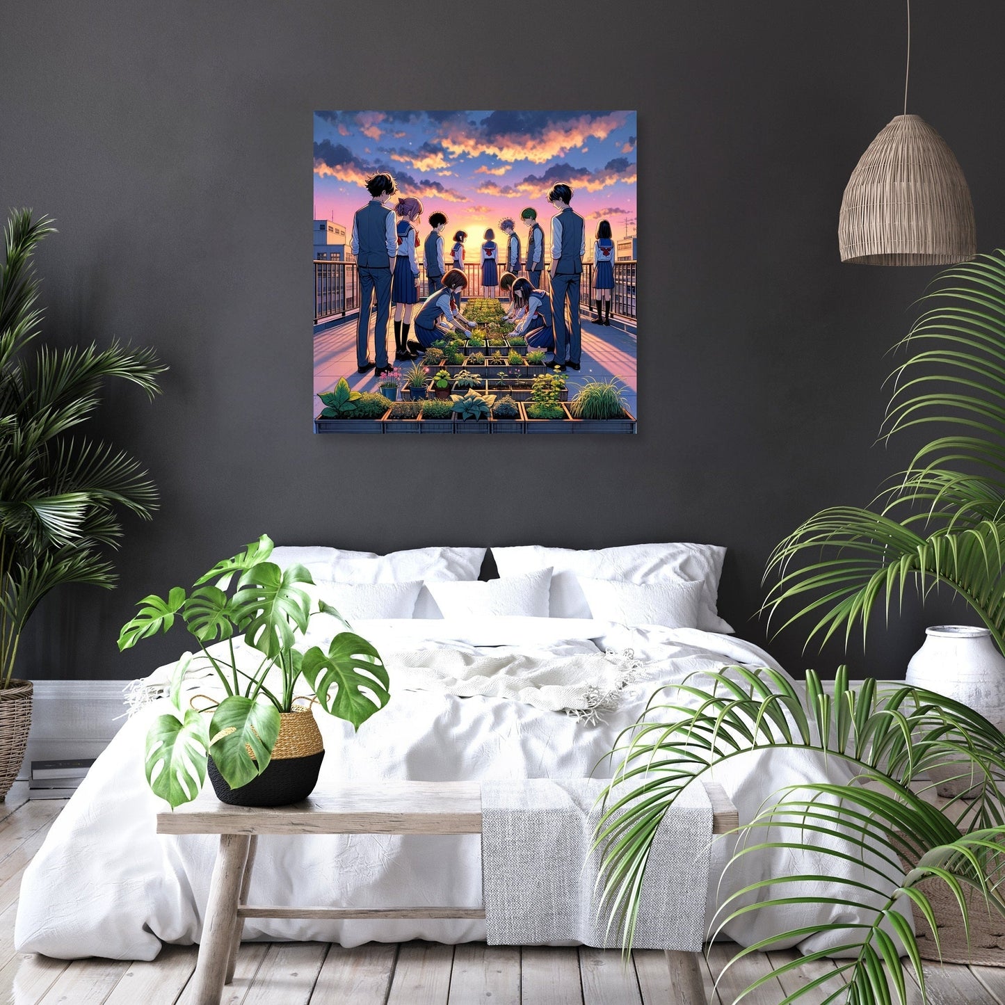 Rooftop Dreamscape Canvas
