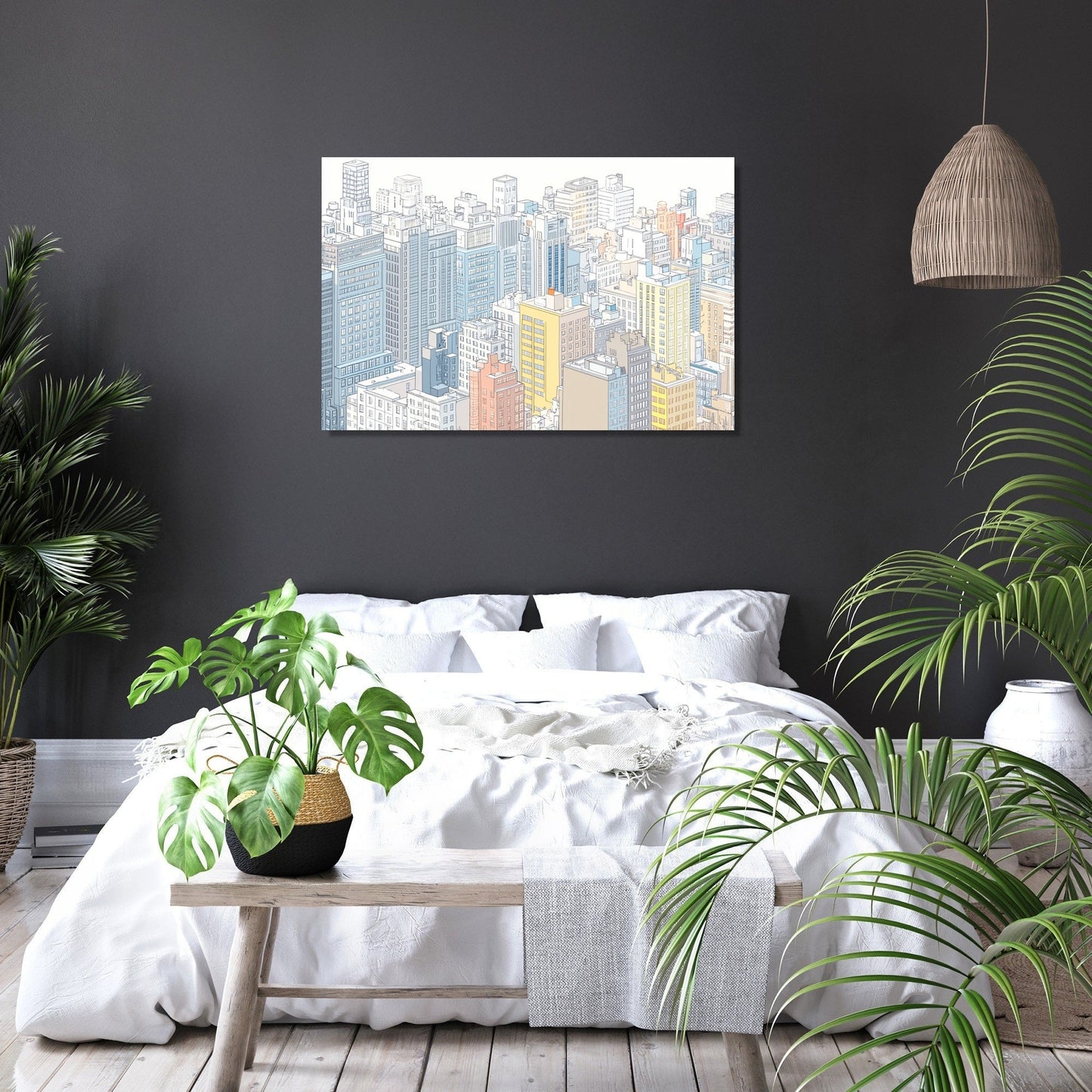 Vibrant Metropolis Canvas