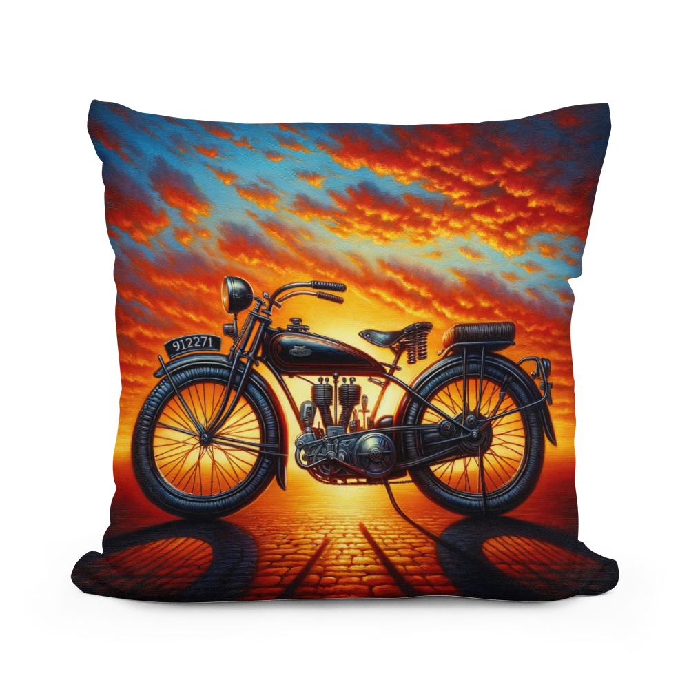 Sunset Ride Cotton Cushion