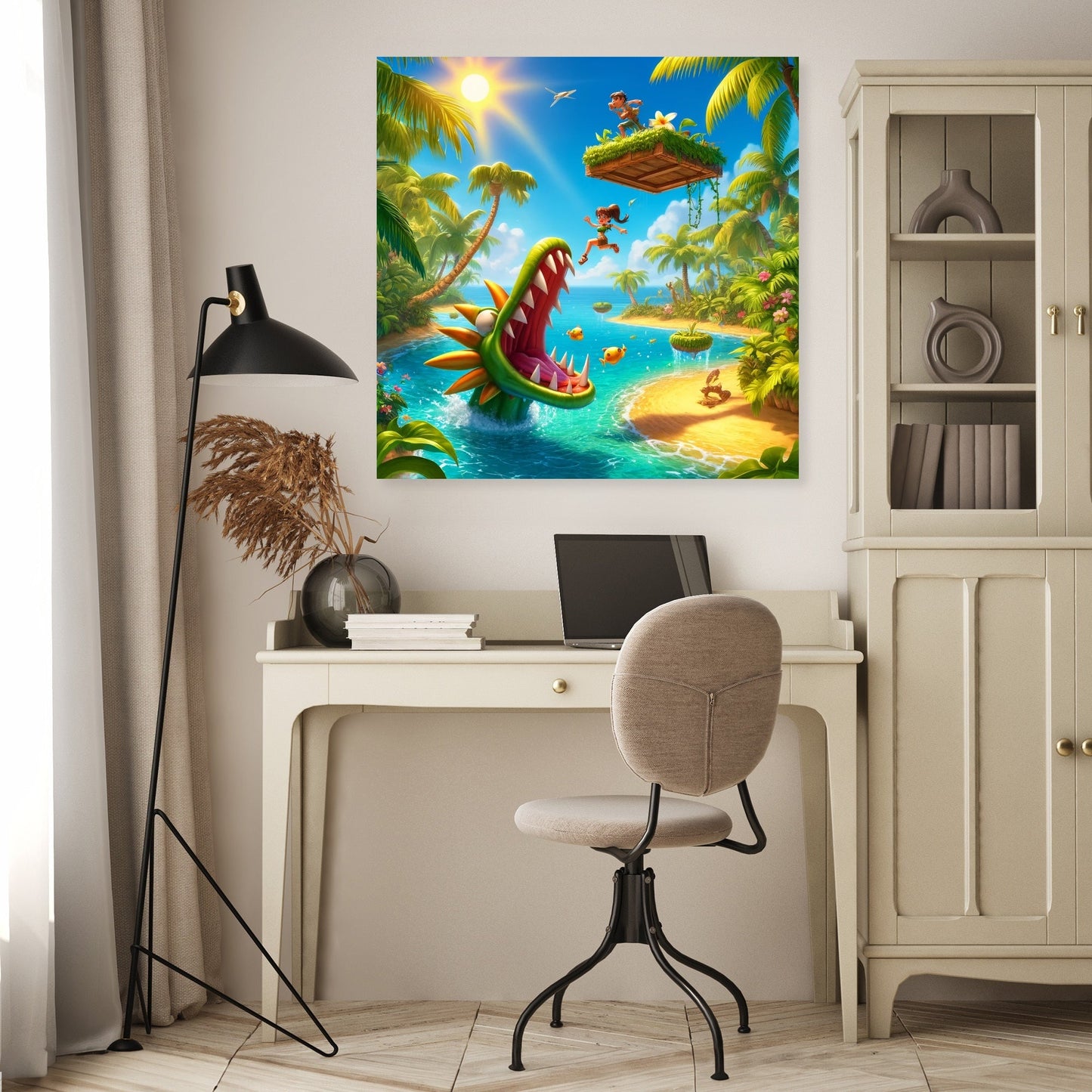 Tropical Island Escape Canvas