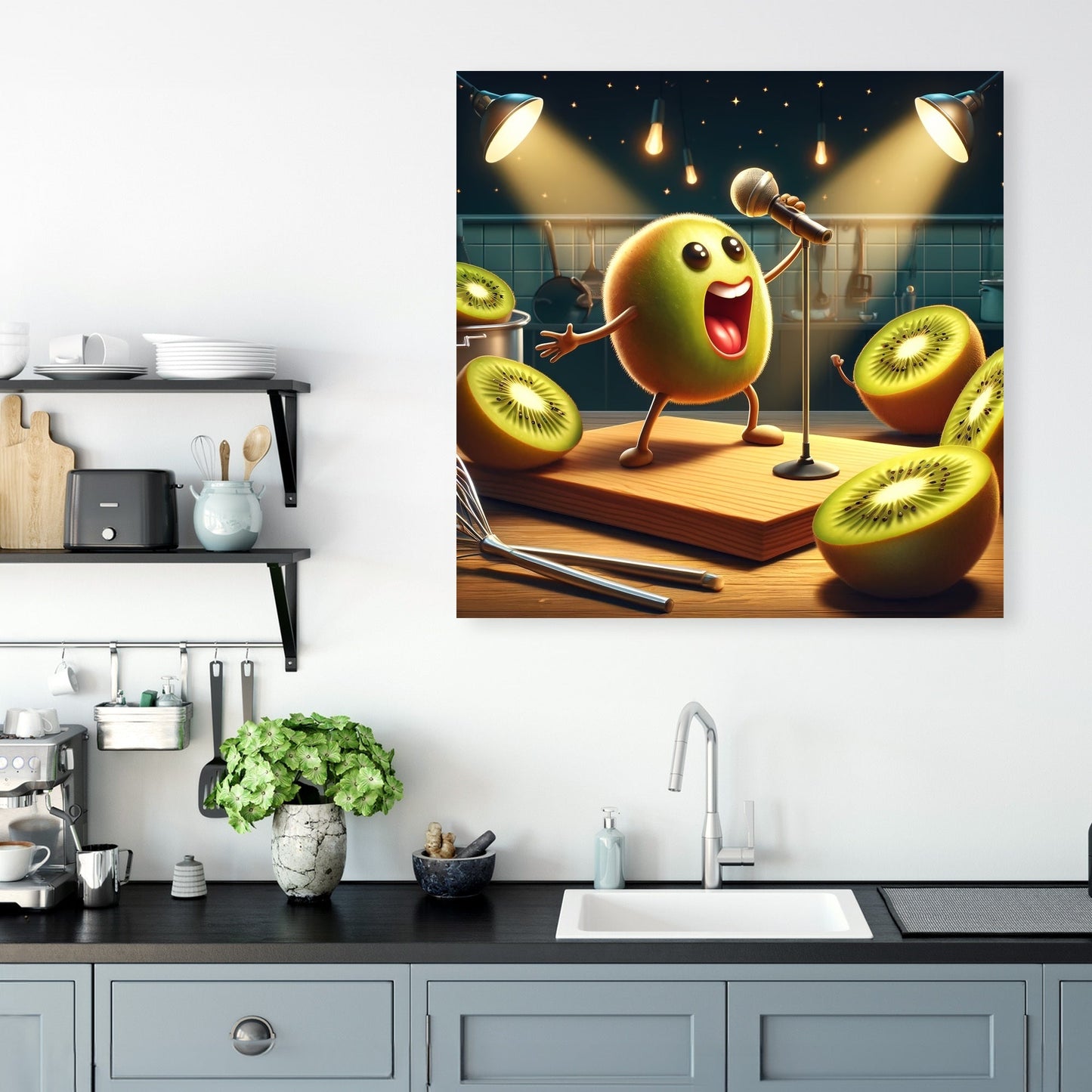 Kiwi Karaoke Night Canvas