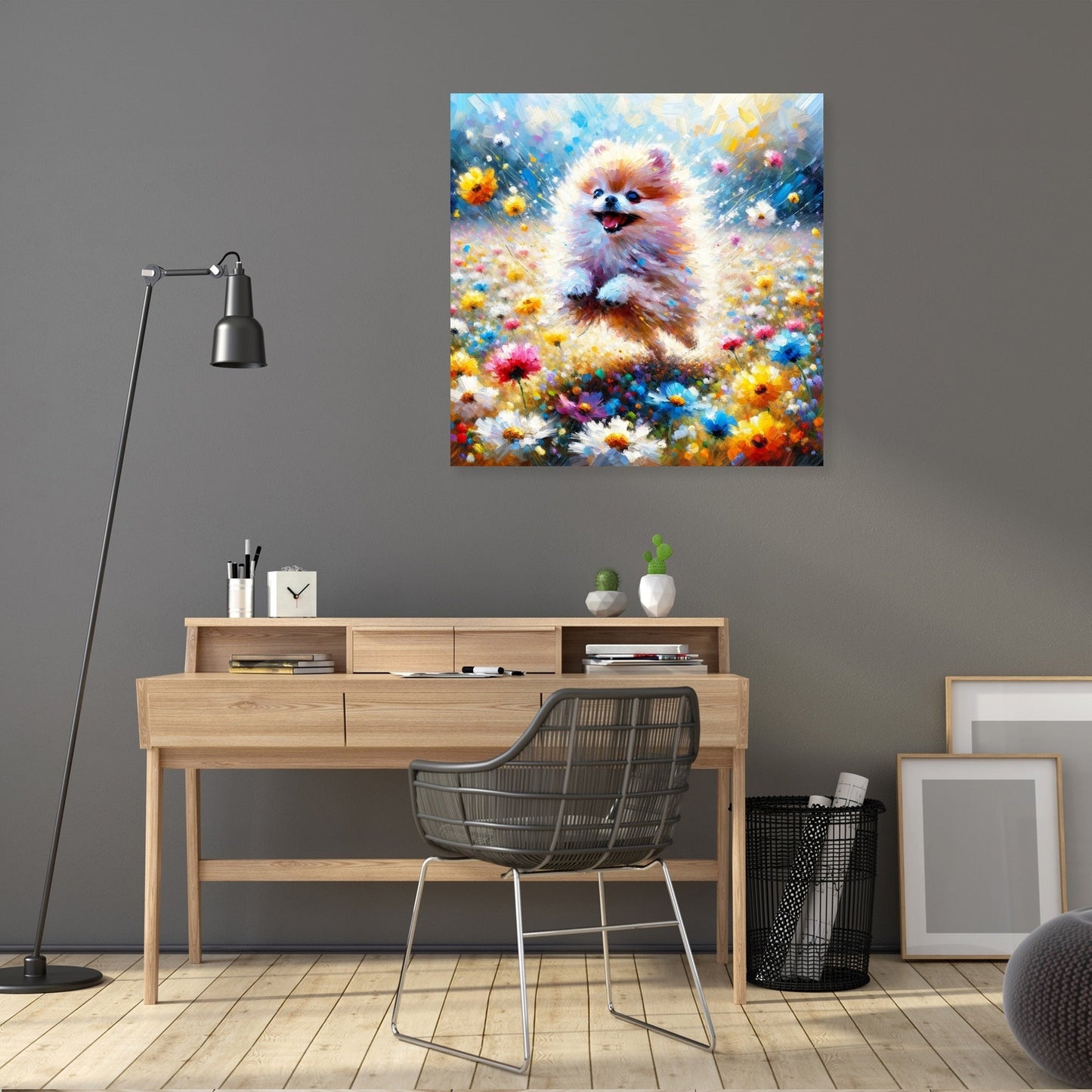 Pomeranian Joy Canvas