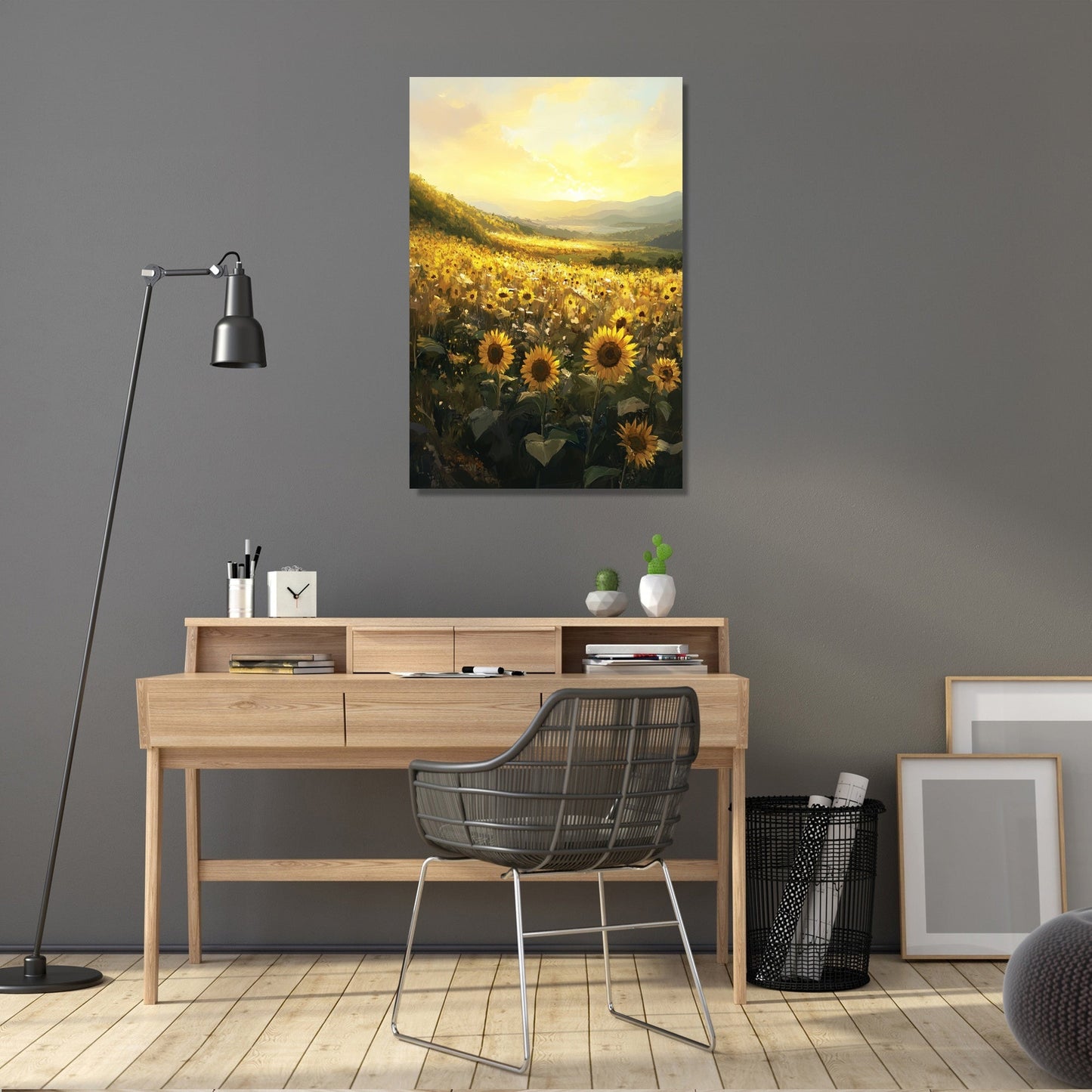 Sunrise Sunflower Symphony Canvas