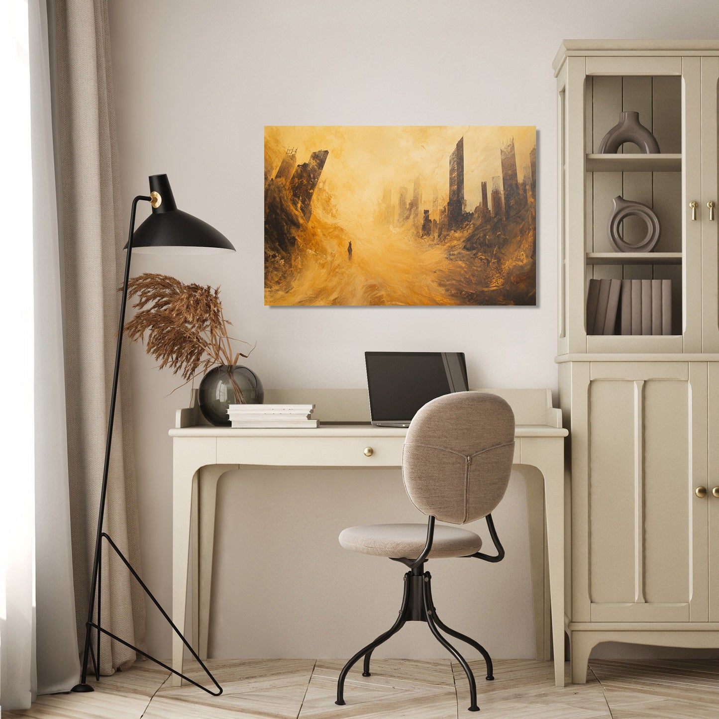 Sandstorm Silhouette Canvas