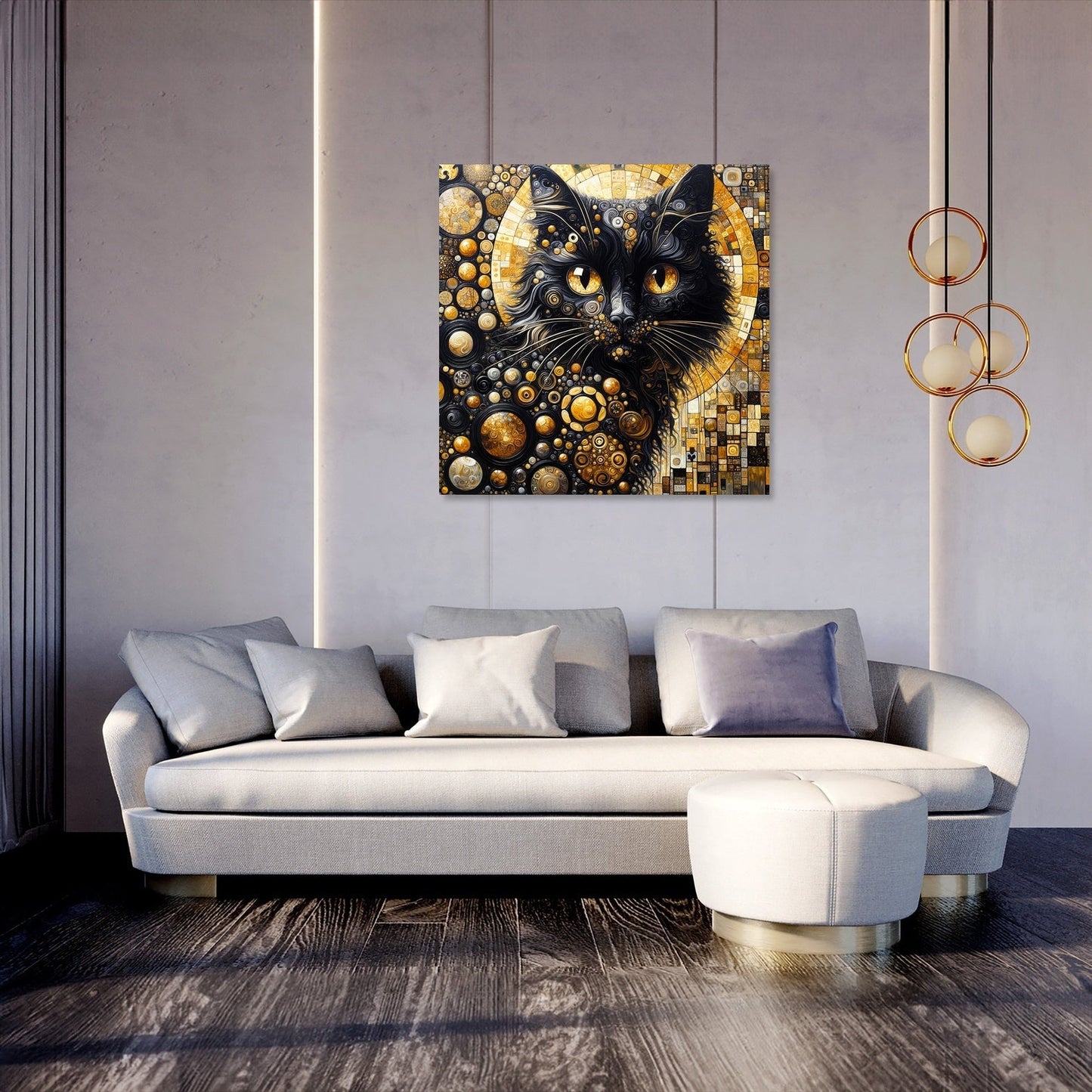 The Golden Cat Eyes Canvas