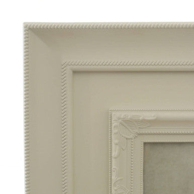 4 Photo Cream Plastic Multi Photo Frame | Maren