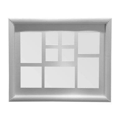 White 9 Photo Rectangular Multi Photo Frame | Maren