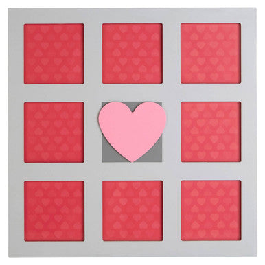 Heart Design Multi Photo Wall Frame | Kids