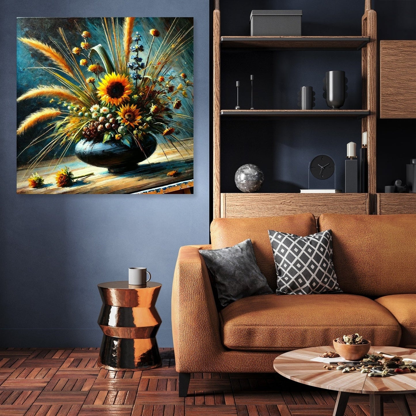 Sunflower Ikebana Canvas