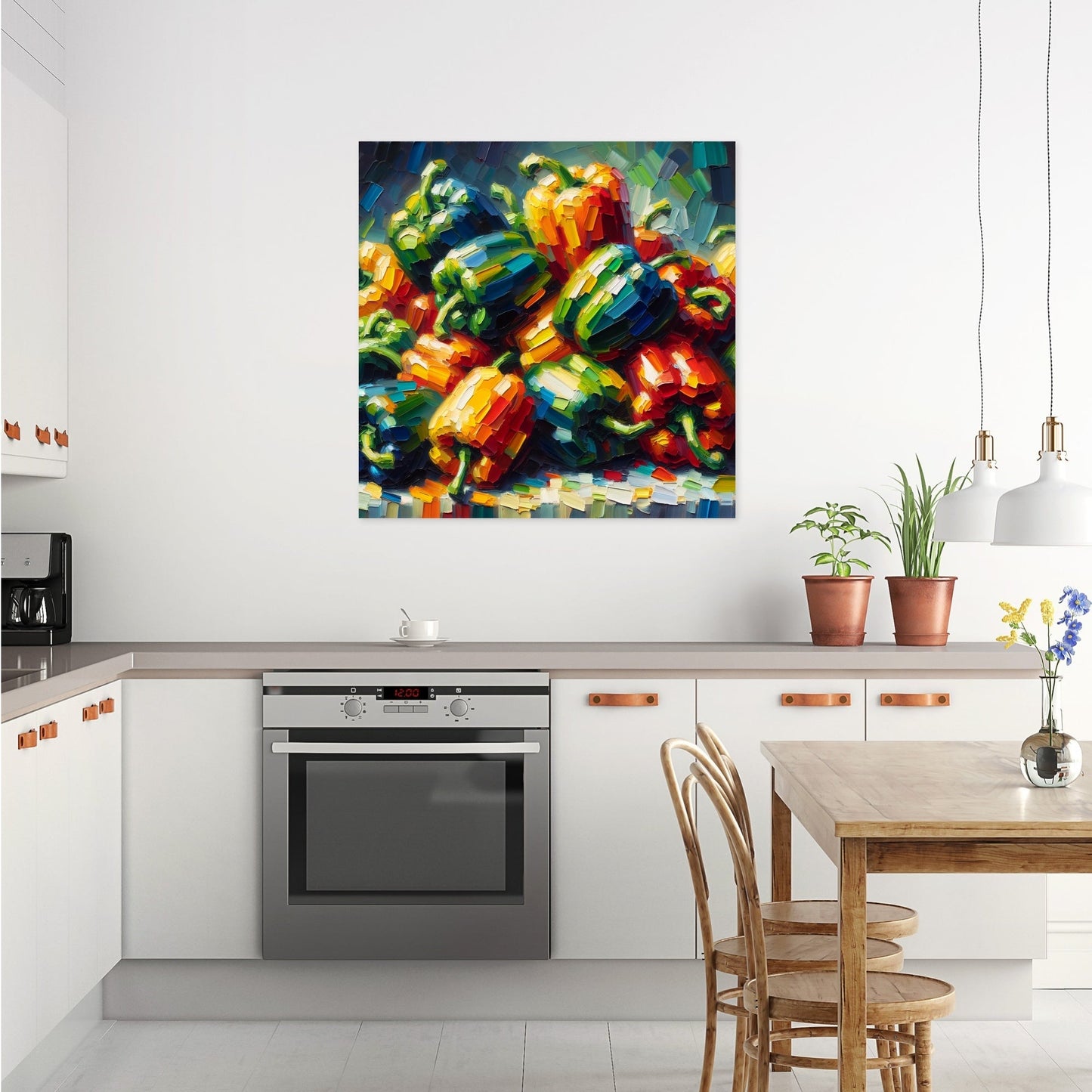 Post-Impressionist Pepper Party Canvas