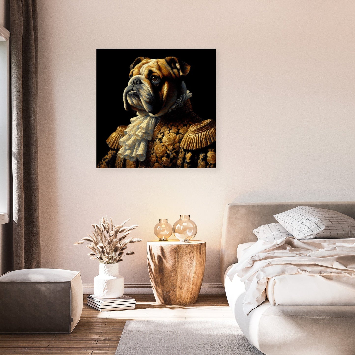 Regal Bulldog Majesty Canvas