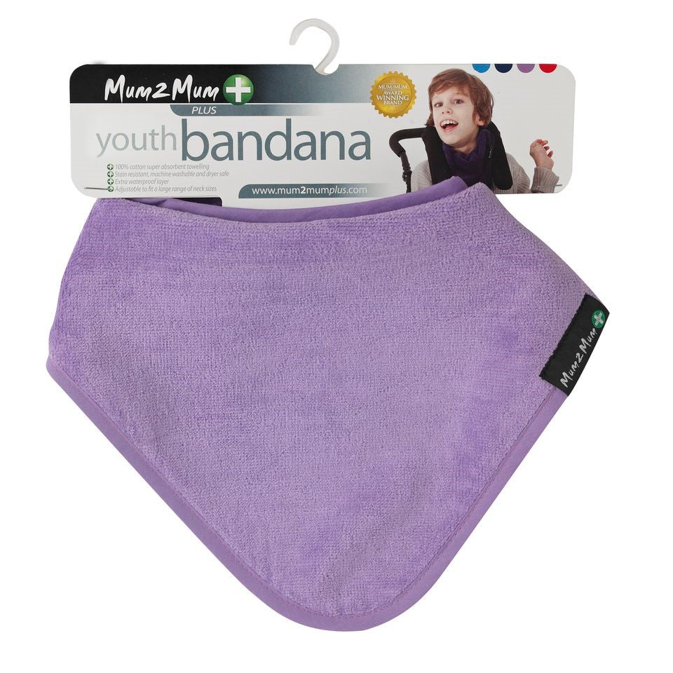 Mum 2 Mum PLUS Youth Disability Bib - Ages 5-15 years - Purple