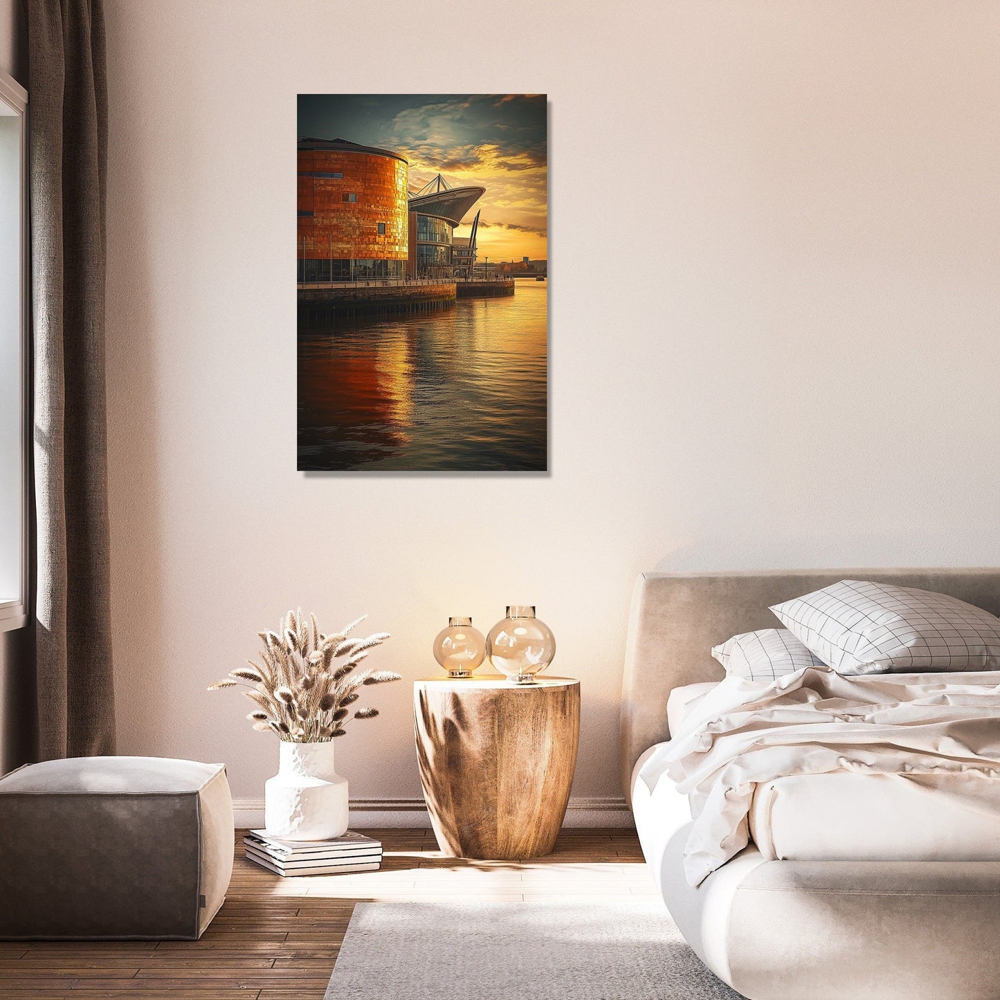 Cardiff Twilight Canvas