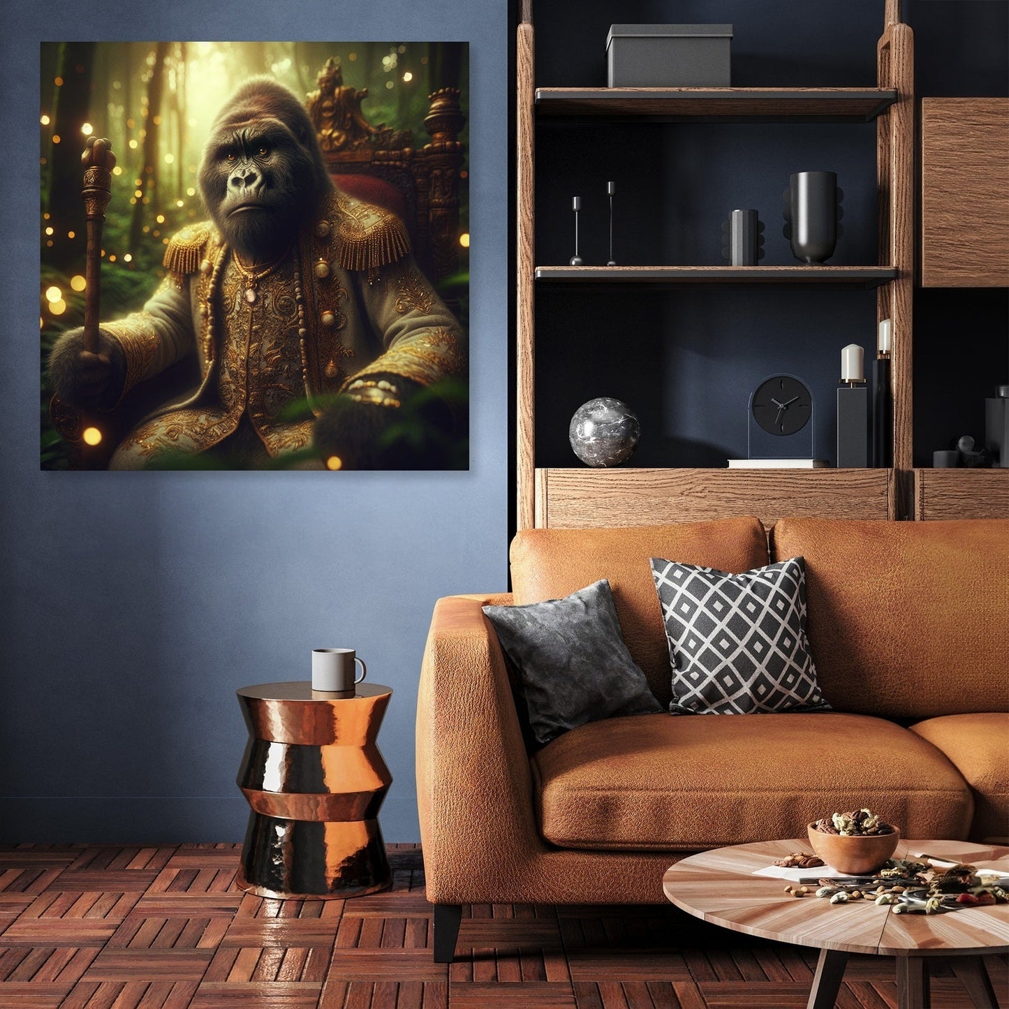Majestic Gorilla Royalty Canvas
