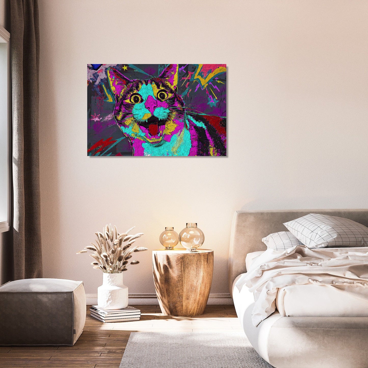 Surprised Cat Energy Canvas