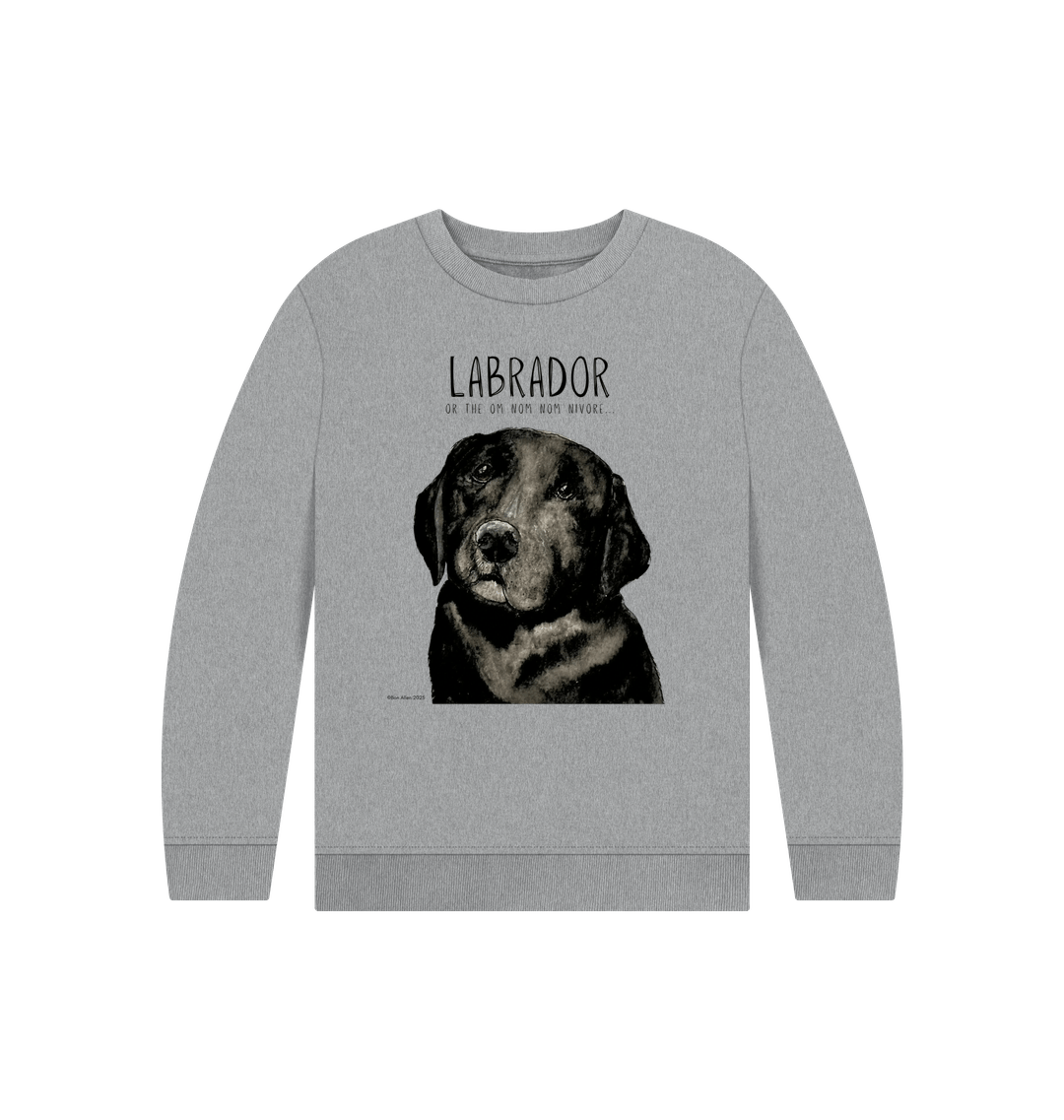 Crumb Catcher in Chief – The Black Labrador Kids' Sweatshirt