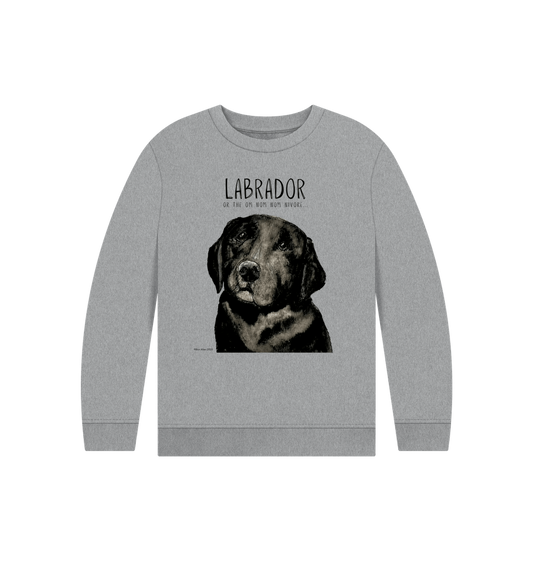 Crumb Catcher in Chief – The Black Labrador Kids' Sweatshirt