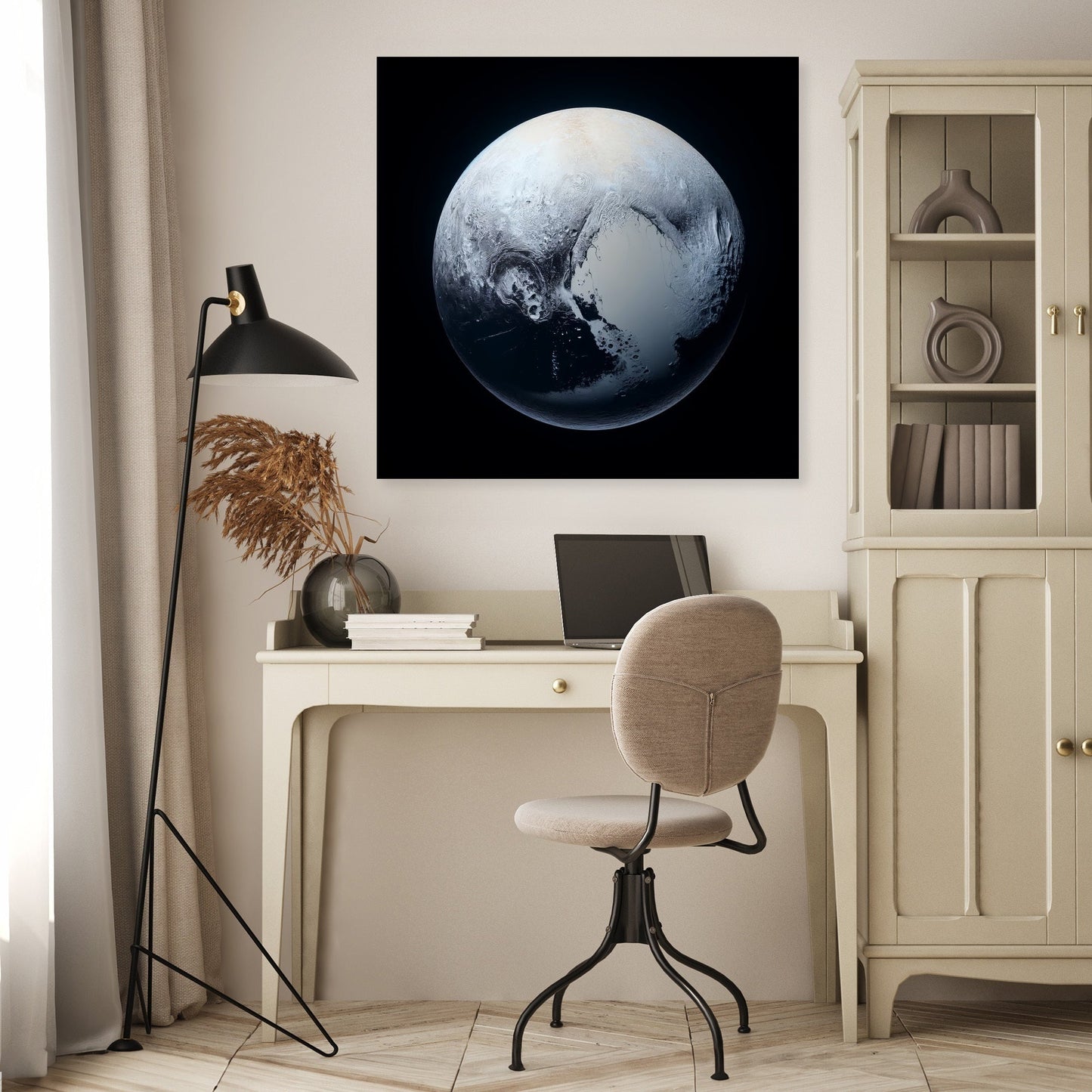 Pluto's Cosmic Isolation Canvas
