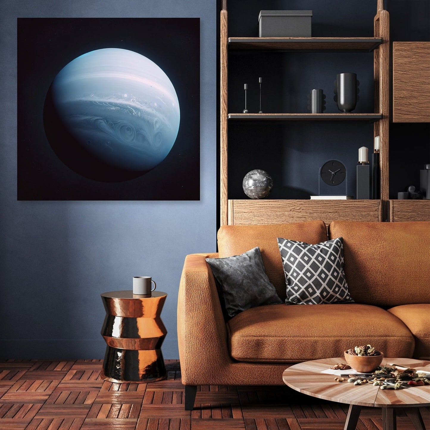 Uranus' Celestial Calm Canvas