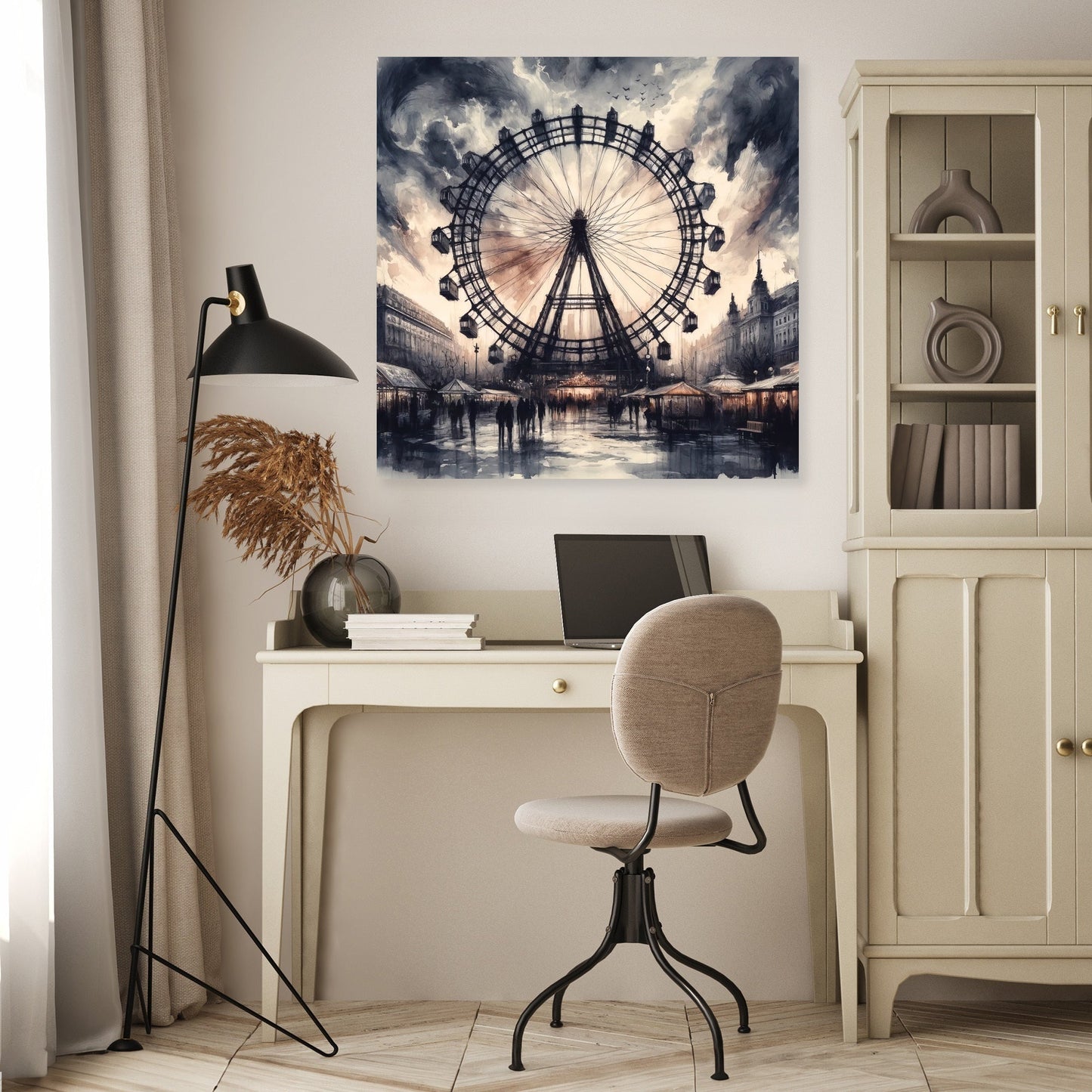 Vienna Ferris Wheel Emotions Canvas