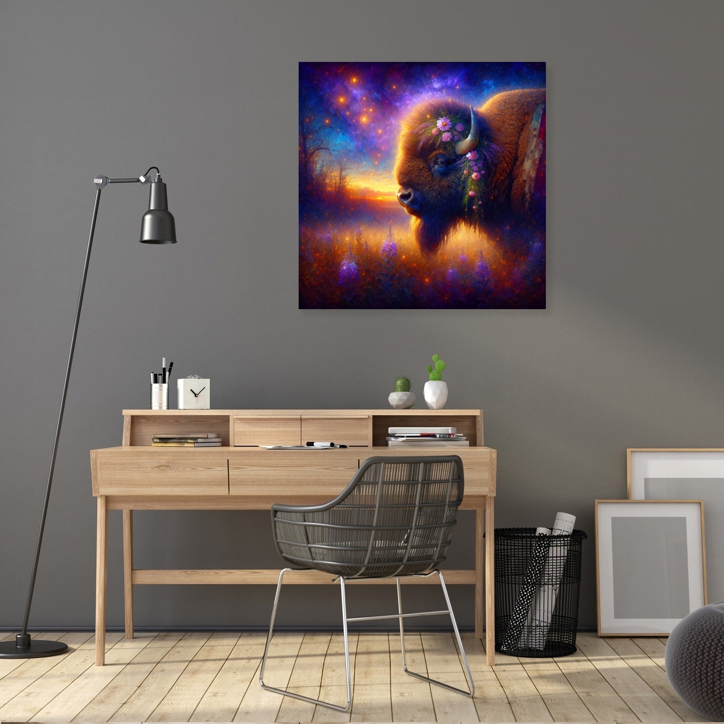 Royal Bison Twilight Canvas