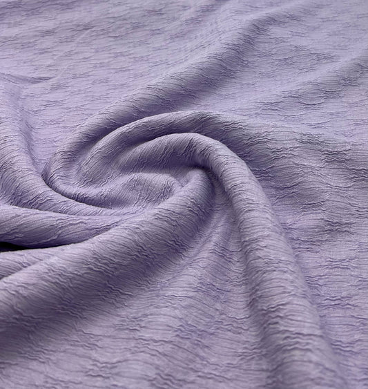 Lilac Textured 2 Way Stretch Fabric
